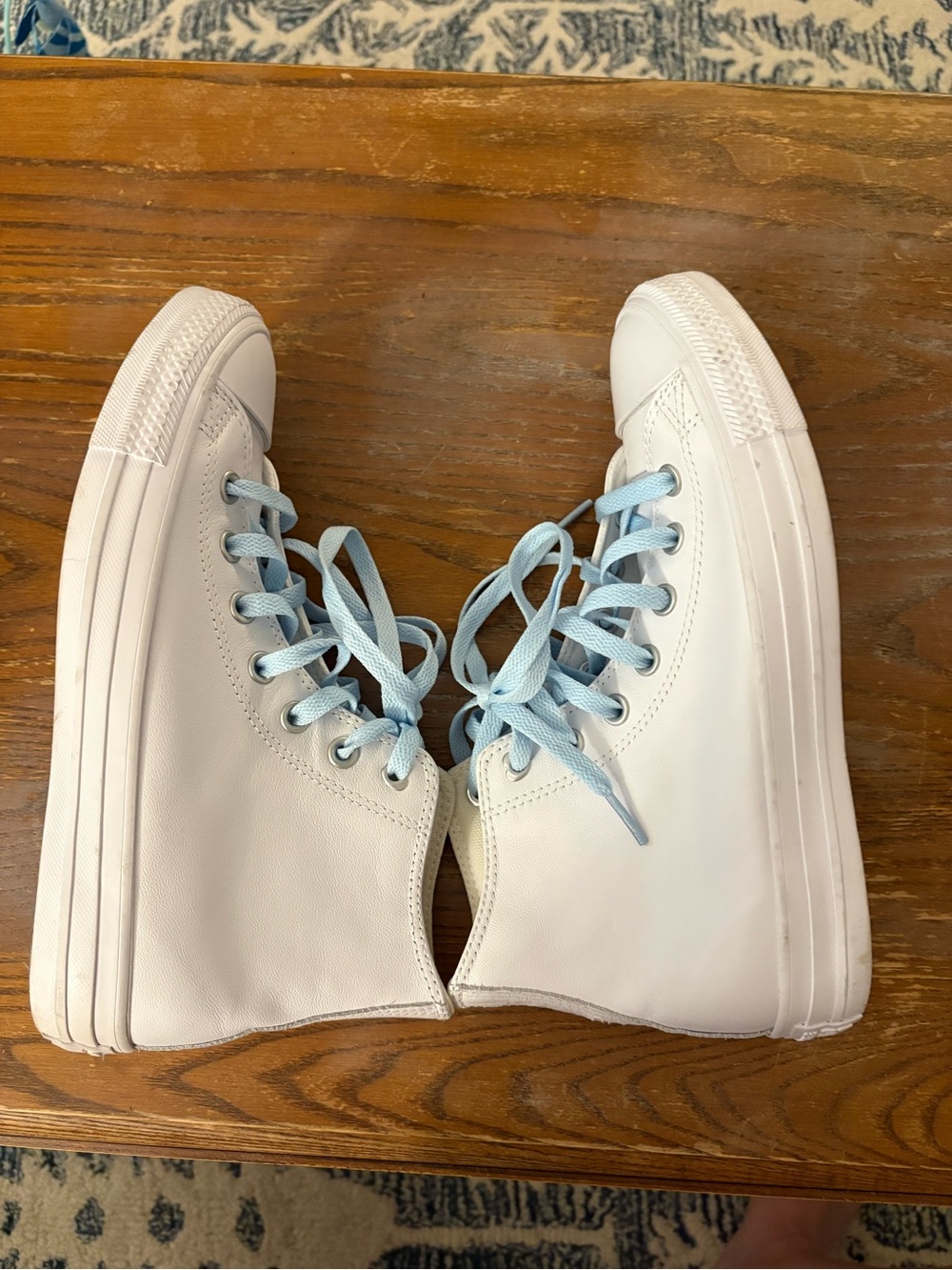 Converse Just Married Wedding White Leather High-Top Sneakers - Picture 5 of 6
